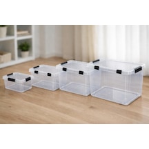 Tr Yatay Saklama Kutusu 5'li Set, 5,5 L + 10 L + 15 L + 20 L + 30 L Genel
