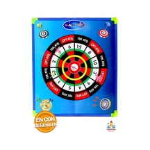 Dart Oyunu İçin Çift Taraflı Mıknatıslı Dart Tahtası - 35x30 Cm Boyutunda