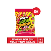 Kent Jelibon Sour Patch Çilek Aromalı Yumuşak Şekerleme 10 x 160 G