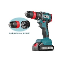 Cat Power 1350 Akülü Vidalama Makinesi 20 V 2,0 Ah