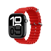 Watch 10 42mm Uyumlu Nrtk Krd-75 Silikon Kordon-kırmızı