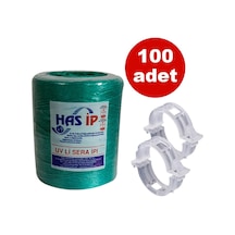 HAS SERA İPİ VE BİTKİ KLİPSİ FİDE BAĞLAMA İPİ 100 ADET H