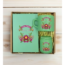Bk Gift Kişiye Özel İsimli Dtf Anne Temalı Yeşil Defter & Kahve Fincanı & Mum Hediye Seti-6, Anneye Hediye, Anneler Günü Hediyesi Kobitmeyencom30830 B Bk Gift Kişiye Özel İsimli Dtf Anne Temalı Yeşil Defter & Kahve Fincanı & Mum Hediye Seti-6, Anneye Hediye, Anneler Günü Hediyesi Kobitmeyencom30830 B