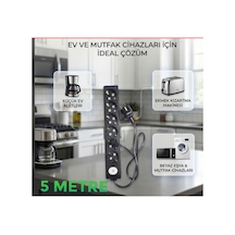 Multi-let 6 Li 1-15 Metre Arası Anahtarli Çocuk Korumali 3x2.5 % Yüz Tam Bakır Ttr Kablolu Uzatma Seyyar Markanin Özel Üretimi Orijinal Tse Fişli Bakir Kablolu 5 Metre - 894094433 5 Metre - 894094433 10 - 15 M
