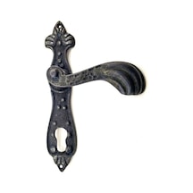 Hubrendy Çer Antika Tarz Dekoratif Pirinç Mevlana Yale Kapı Kolu - 228x48 Mm, Oksit