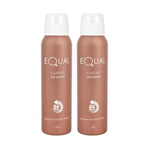 Hunca Equal Classic 24 Hours Kadın Sprey Deodorant 150 ML x 2