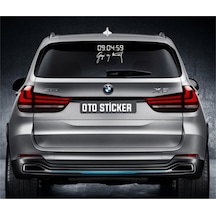 Gazi M.kemal Imza-dijital Saat Sticker 15 10,1 Cm