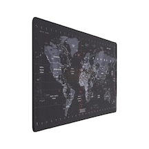 Dünya Haritası Ekstra Büyük Genişletilmiş Kaymaz Kauçuk Oyun Mouse Pad & Klavye Masa Mat Bilgisayar Aptop İçin 900 Mm X 400 Mm X 2 Mm L Zmp253 Siyah Dünya Haritası, 90 X 40 Cm
