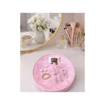 Uyuyan Ayıcıklı Takı Tabağı Pembe Renk Pembe