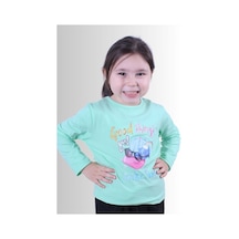 Fyk Kids Kız Çocuk Basic Uzun Kol Tişört Yeşil