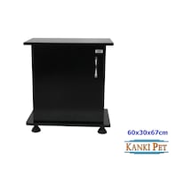 Kanki Pet 60 CM İthal Akvaryum Mdf Siyah Sehpa 60 x 30 x 67 CM