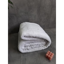 Aurora Gri Renk Welsoft Peluş Çift Kişilik Battaniye 185 X 220 Cm