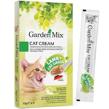 Garden Mix Kedi Çimi Ve Kuzulu Krema Kedi Ödül Maması 15gr 5'li