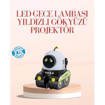Buğz Robot Tasarımlı Bluetooth Hoparlörlü Yıldızlı Gökyüzü Projektör Diğer