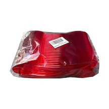 Plastik Şeffaf Kırmızı Sup Kaşık - Tatlı Dondurma Kaşığı - 12.5 Cm. - 50 Adetlik Paket Kırmızı