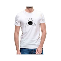 My Neighbor Komşum Totoro Baskılı Beyaz Erkek Tshirt (531012807)