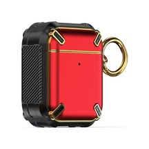 Kablosuz Kulaklık Darbeye Dayanıklı King Kong Ares Tpu Airpods Uyumlu 1/2 İçin Koruyucu Kılıf Altın