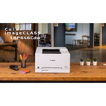 Canon İ-sensys Lbp646cdw, Wifi, Lan, Duplex, Renkli Lazer, Yazıcı Dakikada 25 Sayfa Orijinal Tonerli, Türkiye Distibütör Garantili