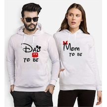 Tshirthane Dad Mom Sevgili Kombinleri Kapüşonlu Kombini
