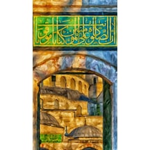 Movas Sanat Sultan Ahmet Camii Girişi Elmas Mozaik Tablo Mozaik Puzzle 30x53 E2020383