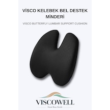 Visco Kelebek Bel Destek Minderi Visco Sırt Minderi Ofis, Ev, Araç Bel Destek Minderi