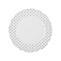 Karaca New Romantic Puantiyeli Servis Tabağı 27 cm Siyah