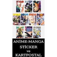 One Punch Man 16-17-18-19-20-21-22-23-24-25 Manga Seti 10 Kitap / Anime-manga Sticker-kartpostal