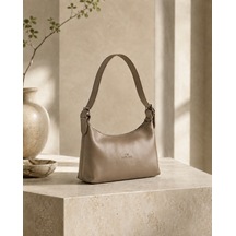 Livia Tote Bag Kadın Omuz Çantası Açık Kahve Açık Kahverengi