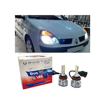 Renault Clio 2 Led Xenon Uzun Far Ampulü H1 Duo Yeni Seri Beyaz 2002-2006