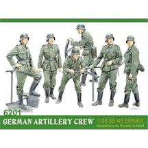 Dragon 6201 1/35 Ölçek, Alman Topçu Mürettebatı Asker Figürleri Plastik Model Kiti-49263
