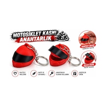 Motosiklet Anahtarlık , Kırmızı Motosiklet Kaskı Şeklinde Anahtarlık , Hediyelik Kask Motor Anahtarl