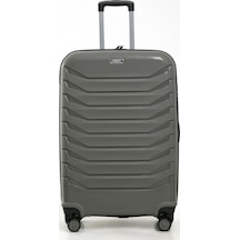 Yefa Pp Polipropilen Kırılmaz Orta Boy Valiz Gri