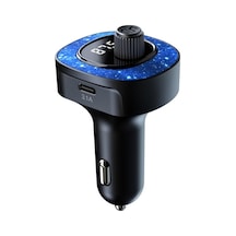 Sones C41 Yıldız Işığı Araç Şarj Cihazı Abs Adaptörü Fm Verici Bluetooth Eller Serbest Arama Mp3 Müzik Çalar