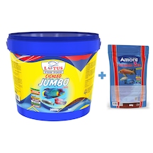 Lotus Jumbo Cichlid Chips Kova 3 KG + Cichlid Red Granules Poşet 860 G