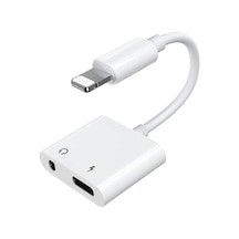 Apple Uyumlu iPhone-3.5mm Kulaklık Ve Şarj Dönüştürücü Başlık Adaptör Kablo- 5775