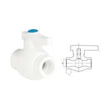 Ege Yıldız Pprc 40 Mm Küresel Vana Gri 1