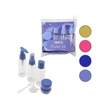 İbico İ15-056 Seyahat Kozmetik Set 3-pls.pompalı+sprey+kapaklı Şişe Ve 2-krem Kutu Ve 1-huni Ve - 12'li Paket Diğer