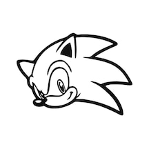 Sonic Head Sticker Araba Oto Arma Duvar Sticker Ev Dekoratif Çıkartma 20 Cm