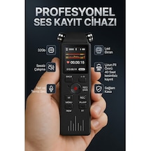 Profesyonel Led Ekranlı Dijital Ses Kayıt Cihazı, 32gb,40 Saat Kesintisiz Kayıt, Sessiz Çalışma