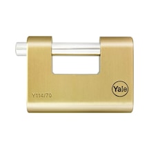 Yale 80 Mm Oval Kayar Pimli Pirinç Asma Kilit - Blister