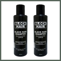 Bezos Saçları Siyahlaştıran Block Hair Şampuan 200ml X 2 Adet Bzstk