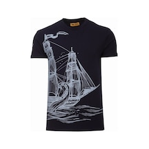 The Wıld Walkıng Erkek Sıfır Yaka T-Shirt-Lacivert (504685230) Lacivert
