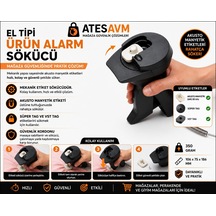 El Tipi Ürün Alarm Sökücü Akusto Manyetik Etiket Sökücü Süper Tag Vst Tag Uyumlu