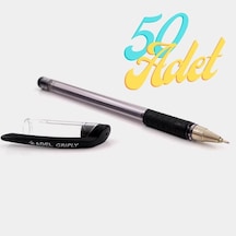 Adel Griply Tükenmez Kalem Siyah 0.7 mm İnce Uçlu 50 Adet