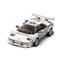 Speed Champions Lamborghini Countach 76908-8 Yaş Ve Üzeri Çocuklar İçin Süper Spor Araba Modeli Oyuncak Yapım Seti 262 Parça