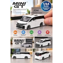 Mini Gt Toyota Vellfire 40 Kuhl White 1/64 Diecast Koleksiyon Model Araba 7,8 Cm