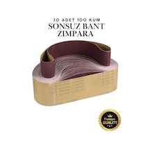 30 Adet Sonsuz Bant Zımpara Kağıdı 75x533 Mm 100 Kum Orta Tank Palet Zımparası Şerit Zımpara Makinesi Ağaç Ahşap Metal Demir Yüzey Temizleme Pürüzsüz Hassas Düzleme Parlatma Akülü Elektrikli Seti
