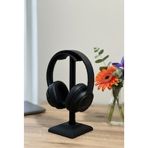 Dekoratif Gamer Kulaklık Standı - Kulaklık Tutucu - Siyah - 24 Cm