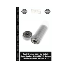 Özel Üretim Aktivite Asfalt Spor Kaykay Kr-abec7-2 Paten Carbon Rulman Blister 8 Li Çok Renkli