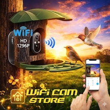 Wifi Kuş Yemleme İzleme Ve Kayıt Kamerası Solar Panelli